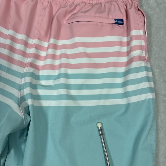 Chubbies Lined Swim Trunk On The Horizons Blue Pink Men's 2XL - Picture 8 of 9